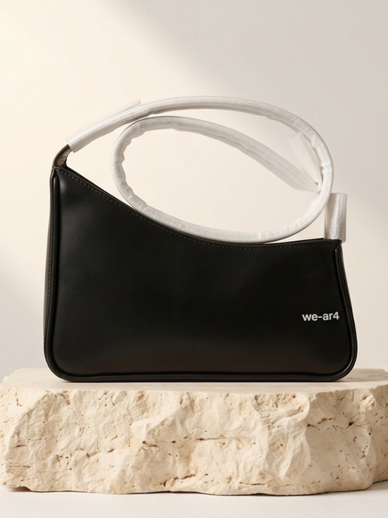 We-Ar4 Handbags - NWT WE-AR4 The Wave Leather Shoulder Bag Black !